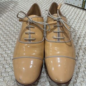 Tory Burch Tan Patent Leather Flats